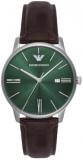 Emporio Armani Men's Analog Quartz Watch with Leather Strap AR11672