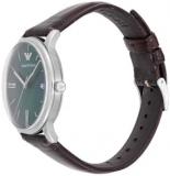 Emporio Armani Men's Analog Quartz Watch with Leather Strap AR11672