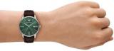 Emporio Armani Men's Analog Quartz Watch with Leather Strap AR11672
