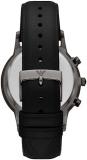 Emporio Armani Watch for Men, Chronograph Movement, 43 mm na Stainless Steel Case with a Pro-Planet Leather Strap, AR11473
