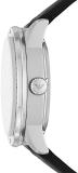 Emporio Armani Watch for Men, Automatic Movement, 43 mm Silver Stainless Steel Case with a Leather Strap, AR60051