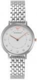 Emporio Armani Watch for Women, 32mm Two Hand Quartz Movement with Silver Tone Stainless Steel Strap