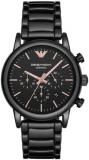 Emporio Armani Men's Chronograph Black Ceramic Watch