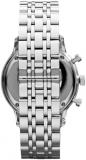 EMPORIO ARMANI Watch for Men, Quartz 2 sub dial Chronograph Movement and 42mm Case Size with Stainless Steel Strap