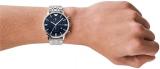 EMPORIO ARMANI Watch for Men, Quartz 2 sub dial Chronograph Movement and 42mm Case Size with Stainless Steel Strap