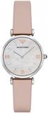 Emporio Armani Watch for Women, Two Hand Movement, 32 mm na Stainless Steel Case with a Leather Strap, AR8039