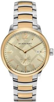 Swiss Gold 2 Tone Silver Date Dial 40mm Men Stainless Steel Wrist Watch The Classic BU10011