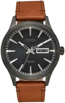 Nixon Unisex's Analogue Japanese Quartz Movement Watch with Leather Strap A1347-131-00
