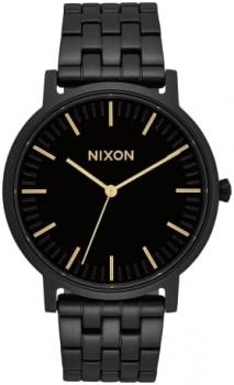 NIXON Porter Black & Gold Watch