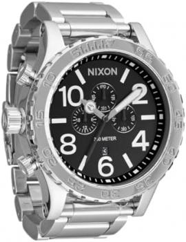 NIXON 51-30 Chrono A1389-300m Water Resistant Men's Analog Fashion Watch (51mm Watch Face, 25mm Stainless Steel Band)