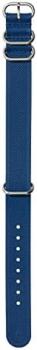 Nixon FKM Rubber NATO BA005-3391-00 Replacement Strap for Watches with 20 mm Silicone and Rubber in Navy Blue / Blue with Buckle and Stainless Steel Fittings, Navy blue / blue, 20mm