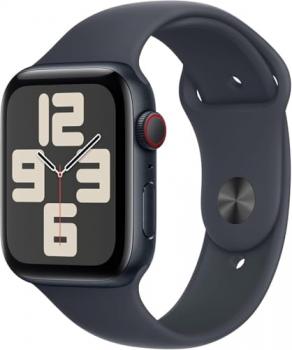 Apple Watch SE (2nd Gen) (GPS + Cellular, 44MM) - Midnight Aluminum Case with Midnight Sport Band, M/L (Renewed)