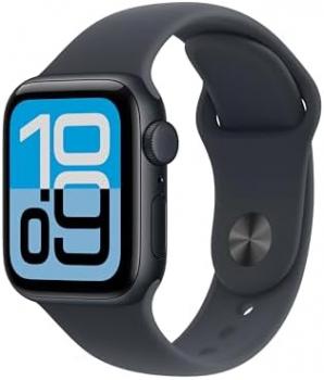 Apple Watch SE 3 GPS + Cellular 40mm Smartwatch with Midnight Aluminium Case with Midnight Sport Band M/L. Fitness and Sleep Trackers, Heart Rate Monitor, Always-On Display, Water Resistant
