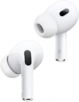 Apple AirPods Pro (2nd generation) ​​​​​​​with MagSafe Charging Case (Lightning) (Renewed)