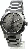 Burberry BURBERRY Men's Watch BU9354 City Chronograph, 1.7 inches (42 mm), Gunmeta, Checkered Pattern, Matte Gray, Men's Watch, Calendar, Stopwatch, Bracelet Type