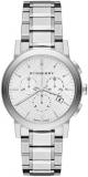 Burberry The City BU9750 Women's Chronograph Round Stainless Steel Silver Dial 38mm Modern Modern Watch, Modern