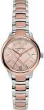 Burberry Women's Swiss Classic Round Two-Tone Stainless Steel Bracelet BU10117, Stainless Steel, the city round