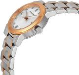 Swiss Rare Diamonds Rose Gold 2 Tone Silver Dial 26mm Women Stainless Steel Wrist Watch The City BU9214