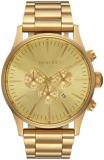 NIXON Sentry Chrono Watch, All Gold