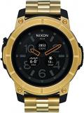 NIXON Mission SS Smart Watch Gold AMOLED 3.53 cm (1.39") GPS (Satellite) - Smart Watches (3.53 cm (1.39"), AMOLED, Touchscreen, WiFi, GPS (Satellite), Gold), Dorado, One Size, Bracelet