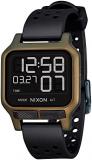 Nixon Heat A1320 - Digital Watch for Men and Women - 100M Water Resistant Exercise Workout and Running Watch - Mens Ultra Thin Lightweight Sport Watches - Custom 38 mm LCD Display, 20mm PU Band