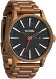 NIXON Sentry SS Stainless Steel Day/Date 42mm WR 100 Meters Mens Watch A356
