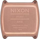 Nixon Men's 'Base Leather' Quartz Stainless Steel Casual Watch, Color:Brown (Model: A1181872)