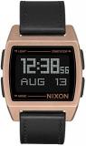 Nixon Men's 'Base Leather' Quartz Stainless Steel Casual Watch, Color:Brown (Model: A1181872)