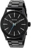 NIXON Men's A450712 Sentry 38 SS Analog Display Japanese Quartz Black Watch