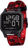 NIXON Heat A1320 - Digital Watch for Men and Women - 100M Water Resistant Exercise Workout and Running Watch - Mens Ultra Thin Lightweight Sport Watches - Custom 38 mm LCD Display, 20mm PU Band