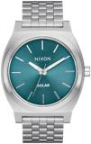 NIXON Time Teller Solar A1369-100m Water Resistant Men's Analog Solar Powered Fashion Watch (40.5mm Watch Face, 20mm 5 Link Stainless Steel Band)