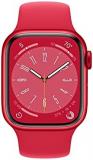 Apple Watch Series 8 (GPS, 41mm) Smart Watch - Aluminium Gehäuse Product (Red) - Regular Fitness Tracker, Blutsauerstoffund EKGApps, Always on Retina Display, Wasserschutz