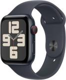 Apple Watch SE (2nd Gen) (GPS + Cellular, 44MM) - Midnight Aluminum Case with Midnight Sport Band, M/L (Renewed)