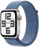 Apple Watch SE (2nd Gen) [GPS + Cellular 44mm] - Silver Aluminum Case with Silver Sport Loop Band, One Size (Renewed)