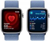 Apple Watch SE (2nd Gen) [GPS + Cellular 44mm] - Silver Aluminum Case with Silver Sport Loop Band, One Size (Renewed)