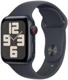 Apple Watch SE (2nd Gen) [GPS + Cellular, 40mm] - Midnight Aluminum Case with Midnight Sport Band, ML (Renewed)