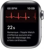 Apple Watch Series 5 (GPS + Cellular, 40MM) - Silver Stainless Steel Case with White Sport Band (Renewed)