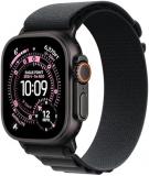 Apple Watch Ultra 3 GPS + Cellular 49mm Premium Running and Multisport Smartwatch with Rugged Black Titanium Case with Black Alpine Loop - Small. Advanced Health and Fitness Tracking