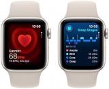 Apple Watch SE (2nd Gen) [GPS + Cellular, 40mm] - Starlight Aluminium Case with Starlight Sport Band - M/L (Renewed)