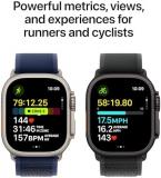 Apple Watch Ultra 2 GPS + Cellular 49mm Smartwatch, Sports Watch with Natural Rugged Titanium Case with Blue Trail Loop - S/M. Fitness Tracker, Precision GPS, Extra-Long Battery Life, Carbon Neutral