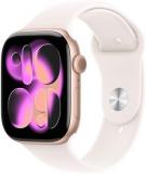 Apple Watch Series 11 GPS 46mm Smartwatch with Rose Gold Aluminium Case with Light Blush Sport Band S/M. Sleep Score, Fitness Tracker, Health Monitoring, Always-On Display, Water Resistant