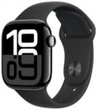 Apple Watch Series 10 [GPS, 42mm] - Midnight Aluminium Case with Black Sport Band (Renewed)