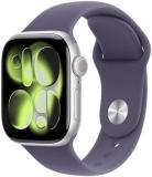 Apple Watch Series 11 GPS 42mm Smartwatch with Silver Aluminium Case with Purple Fog Sport Band S/M. Sleep Score, Fitness Tracker, Health Monitoring, Always-On Display, Water Resistant