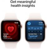 Apple Watch Series 11 GPS 42mm Smartwatch with Rose Gold Aluminium Case with Light Blush Sport Band S/M. Sleep Score, Fitness Tracker, Health Monitoring, Always-On Display, Water Resistant