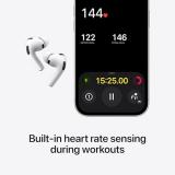 Apple AirPods Pro 3 Wireless Earbuds, Active Noise Cancellation, Live Translation, Heart Rate Sensing, Hearing Aid Feature, Bluetooth Headphones, Spatial Audio, High‑Fidelity Sound, USB‑C Charging