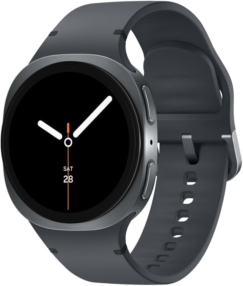 Samsung Galaxy Watch8 AI Smart Watch, 40mm Bluetooth, Graphite with Sport Band, 3nm Processor, Health & Sleep Coach, Fitness Tracker, Super AMOLED Display UK Version