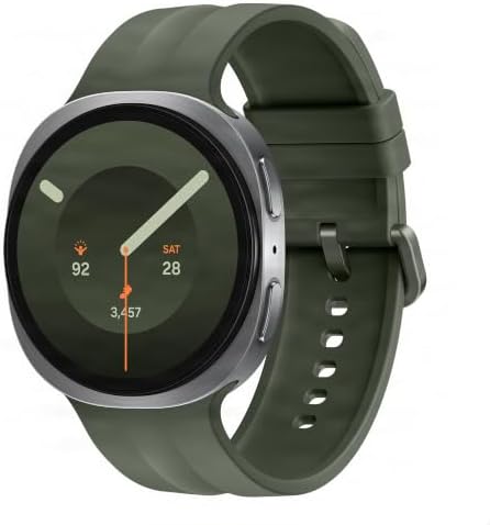 Samsung Galaxy Watch9 AI Smartwatch, 44mm, Cushion Design, LTE, Silver | Snapdragon Wear Elite Platform, 390 mAh battery, Sleep & Health coaching, Heart Management, 3 Year Warranty (UK Version)